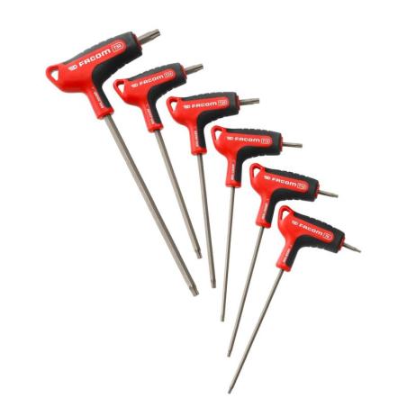 89XGRP.J6PB - Zestaw kluczy trzpieniowych z rękojeścią, OGV® GRIP, TORX®, T8 - T30 (6 szt.)