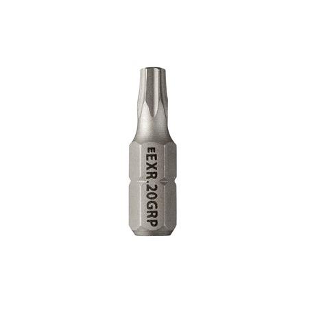 EXR.20GRP - Resistorx® OGV® GRIP Bit for Damaged Screws, TT20