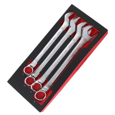 MODM.40B-4 - Slim Ring-and-Flat-Head Wrench Set, 27 - 32 mm (4 pcs.), foam insert