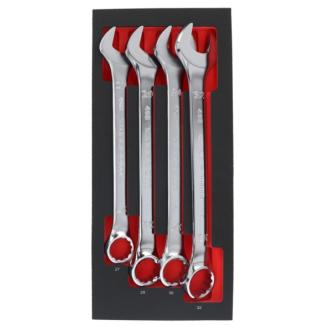 MODM.40B-4 - Slim Ring-and-Flat-Head Wrench Set, 27 - 32 mm (4 pcs.), foam insert