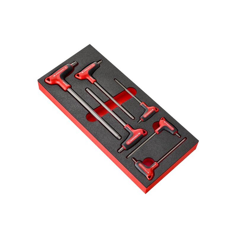 MODM.84HGRP - Moduł kluczy trzpieniowych 6-kątnych OGV® GRIP, 2,5 - 8 mm (6 szt.), wkładka piankowa