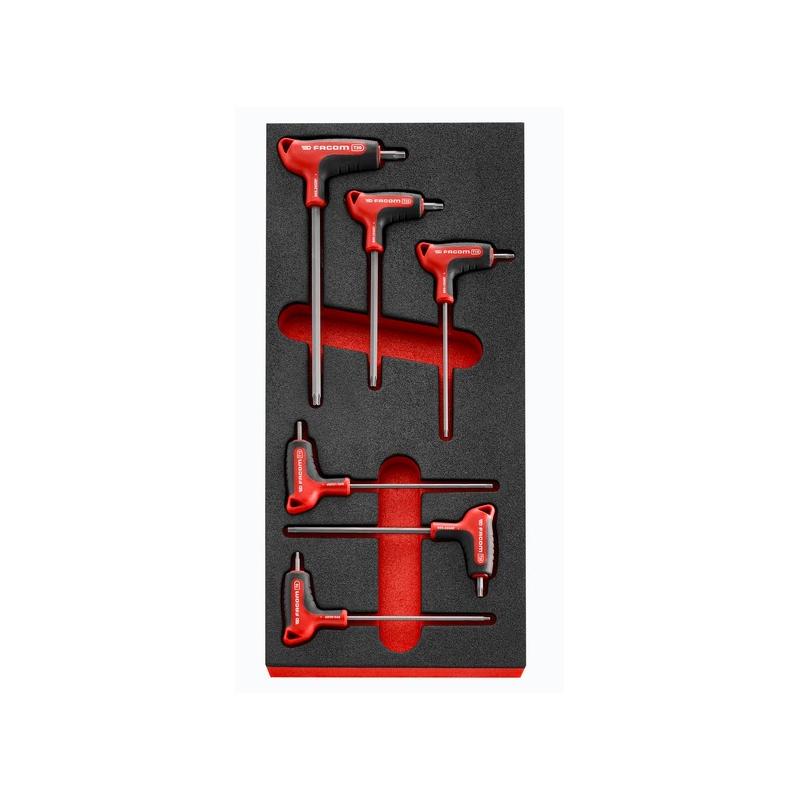 MODM.89XGRP - TORX® OGV® GRIP Screwdriver Bit Set, T8 - T30 (6 pcs.), foam insert