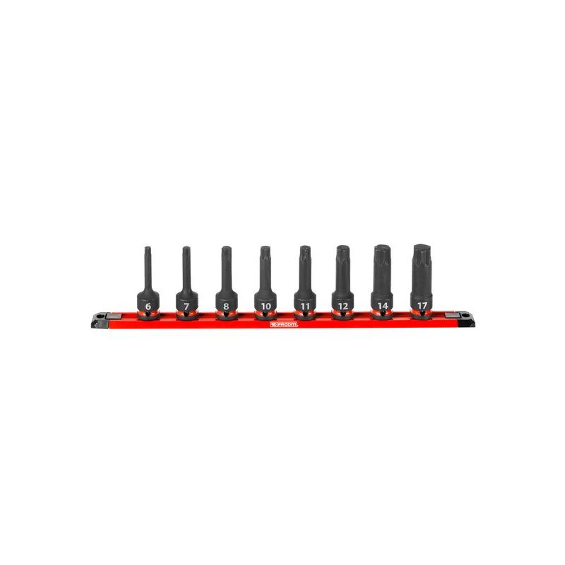 NSH.GRP.J8PB - 1/2" Shank Impact Socket Set for OGV® GRIP Machined Screws, 6 - 17 mm (8 pcs)