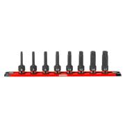 NSH.GRP.J8PB - Zestaw nasadek udarowych 1/2" trzpieniowych do obrobionych śrub OGV® GRIP, 6 - 17 mm (8 szt.)