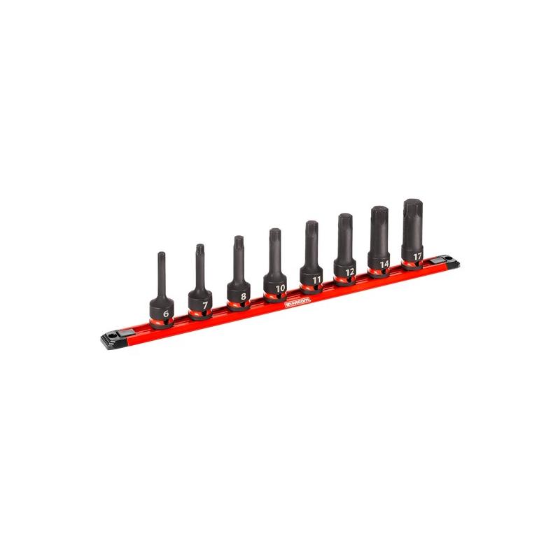NSH.GRP.J8PB - 1/2" Shank Impact Socket Set for OGV® GRIP Machined Screws, 6 - 17 mm (8 pcs)