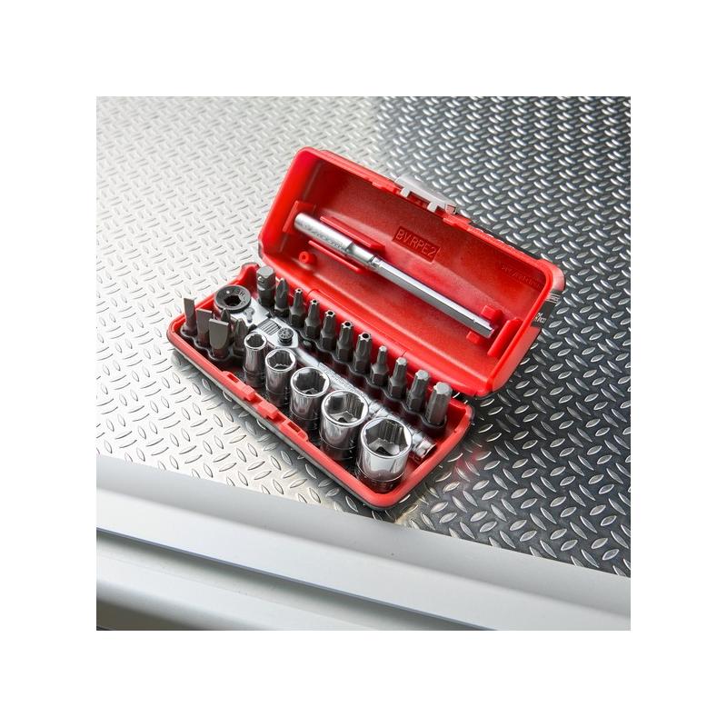 R1PICOGRPPB - OGV® GRIP 1/4" Screwdriver/Wrench Set with Compact R.180 Flex Ratchet, 6 - 13 mm Sockets