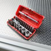 R1PICOGRPPB - OGV® GRIP 1/4" Screwdriver/Wrench Set with Compact R.180 Flex Ratchet, 6 - 13 mm Sockets