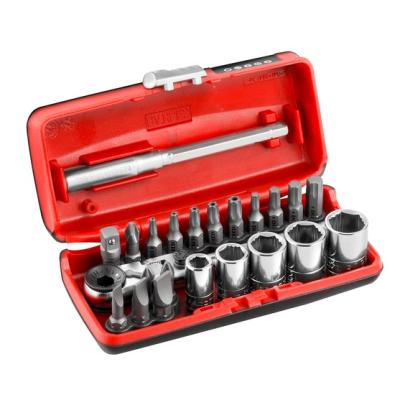 R1PICOGRPPB - Zestaw do dokręcania/przykręcania 1/4" OGV® GRIP z kompaktową grzechotką flex R.180, nasadki 6 - 13 mm