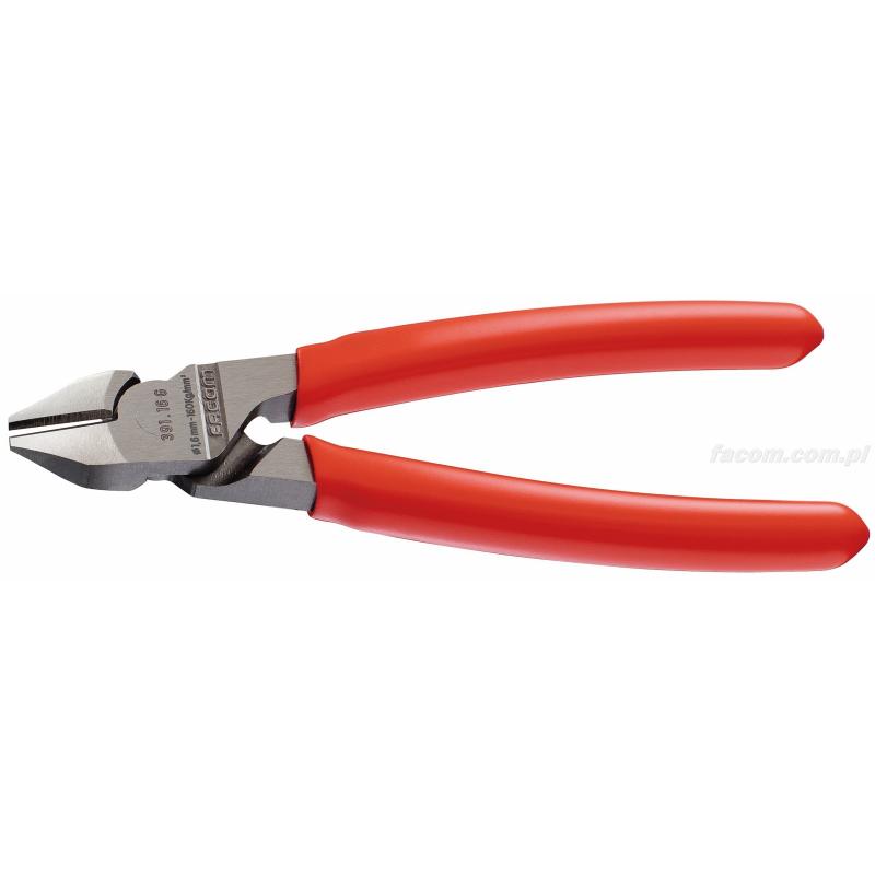 391.16G - Szczypce tnące boczne dla elektryków, 165 mm