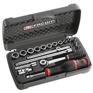 R.420P - zestaw nasadek 1/4" w kasecie, 3,2 mm - 14 mm