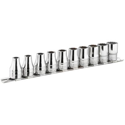 R.40U - zestaw nasadek 1/4" w szynie, 3/16'' - 9/16''