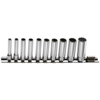 REL.40U - zestaw nasadek 1/4" w szynie, 3/16'' - 9/16''