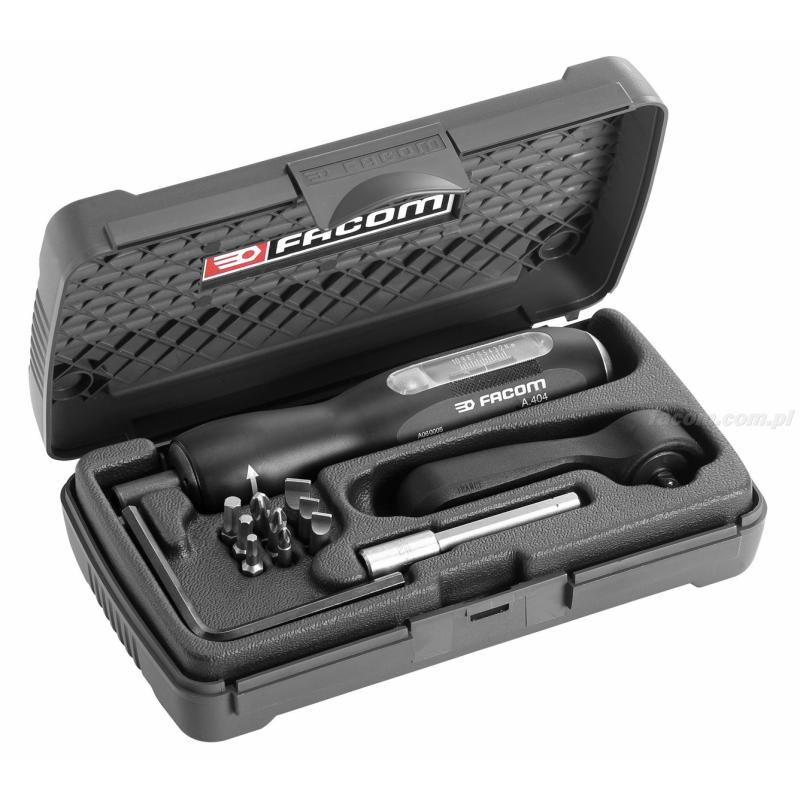 A.402J2 - Zestaw z wkrętakiem 0,5 –2,5 Nm oraz końcówkami A.402J2 - Zestaw z wkrętakiem 0,5 –2,5 Nm oraz końcówkami