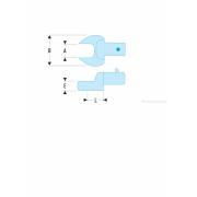 11.11/16 - Końcówka widełkowa calowa – złącze 14 x 18 mm