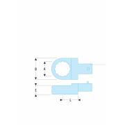 13.13 - Końcówka oczkowa - złącze 14 x 18 mm