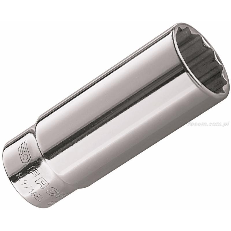 R.3/16EL - Nasadka 1/4" długa 12-kątna calowa R.3/16EL - Nasadka 1/4" długa 12-kątna calowa