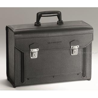 BV.7A - walizka skórzana z opuszczaną częścią przednią