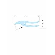 883B.G - Nożyce do cięcia kształtowego, lewostronne