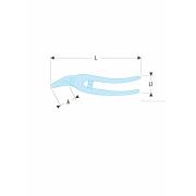 884B  - Nożyce do cięcia blachy po lini prostej, prawostronne