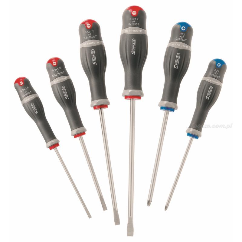 ADST.J6 - zestaw wkrętaków PROTWIST® INOX do śrub z rowkiem i Pozidriv, 4 - 8 mm i PZ1 - PZ2 ADST.J6 - zestaw wkrętaków PROTWIST® INOX do śrub z rowkiem i Pozidriv, 4 - 8 mm i PZ1 - PZ2
