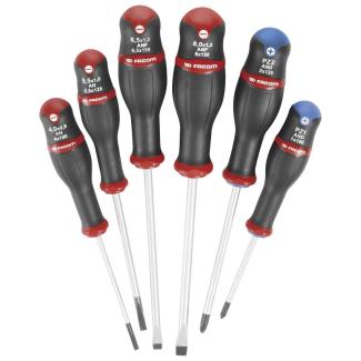 AND.J6 - zestaw wkrętaków Protwist® do śrub z rowkiem i krzyżakowych POZIDRIV, 3,5 - 6,5mm i PZ1 - PZ2
