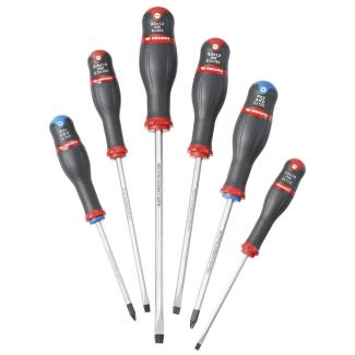 AWD.J6 - zestaw wkrętaków Protwist® do śrub z rowkiem i śrub krzyżakowych POZIDRIV, groty sześciokątne, 4  - 8 mm i PZ1 - PZ2