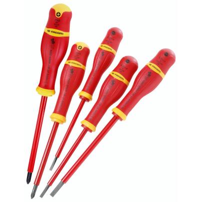 AP.J5VE - zestaw wkrętaków izolowanych PROTWIST® VE do śrub z rowkiem i Phillips, 3,5 - 5,5 mm i PH1 - PH2