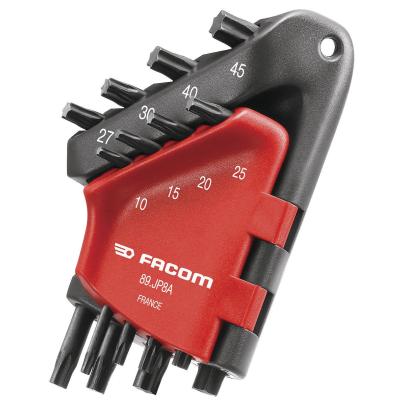 89.JP8A – zestaw kluczy trzpieniowych zagiętych Torx, T10 - T45