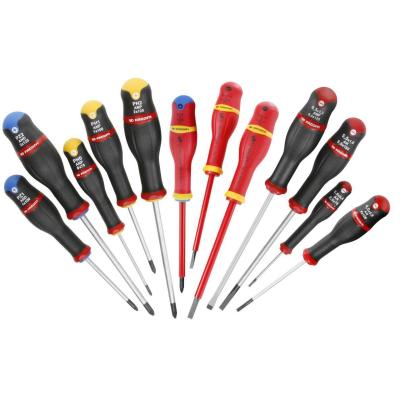 AN.J12R1PB - zestaw wkrętaków Protwist® do śrub z rowkiem, Pozidriv, Phillips, 2,5 - 6,5 mm, PZ1 - PZ 2, PH0 - PH2