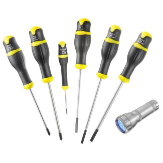 ANP.J6F - zestaw wkrętaków Protwist® Fluo do śrub z rowkiem i Phillips, 2,5 - 6,5 mm, PH1 - PH2