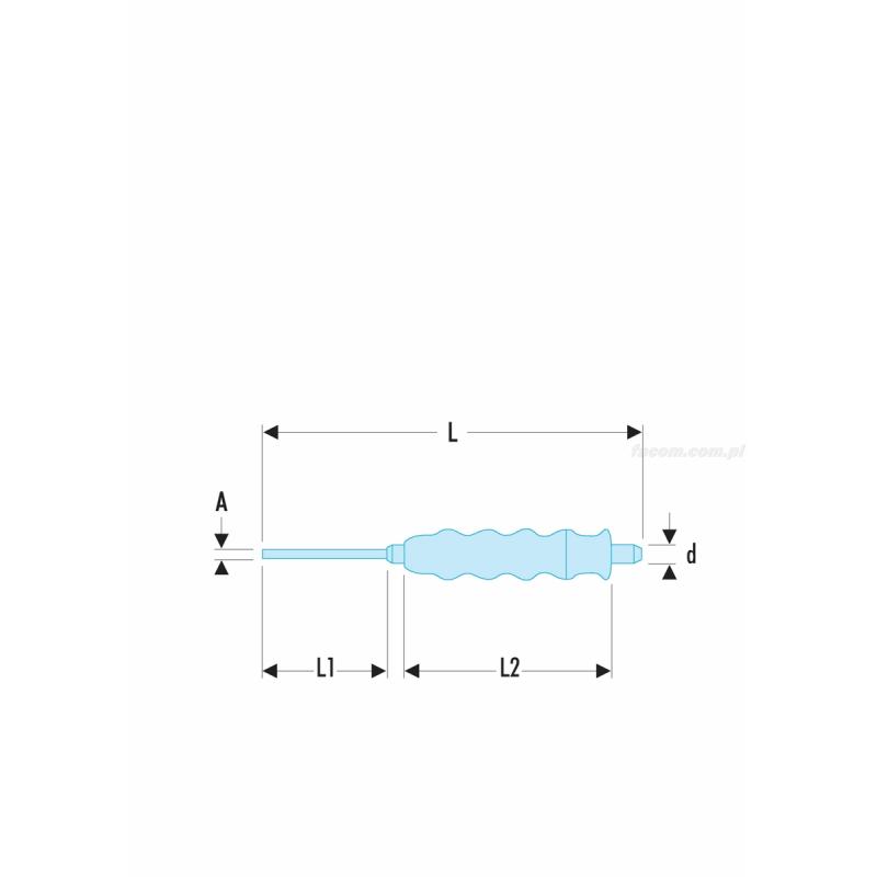 247.G2 - Wybijak do gwoździ z rękojeścią, 1,9 mm 247.G2 - Wybijak do gwoździ z rękojeścią, 1,9 mm