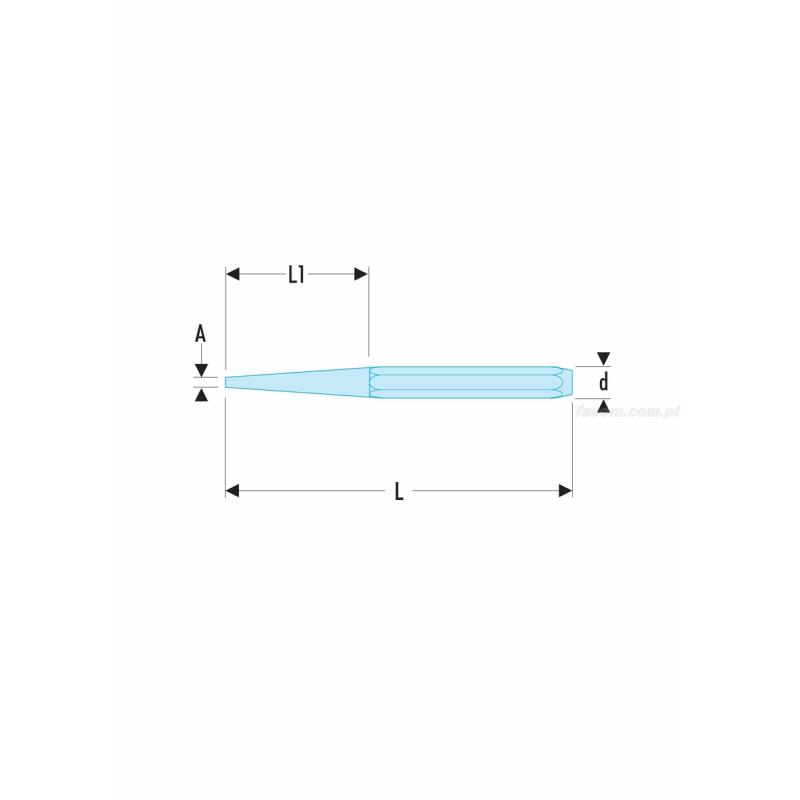 247.2 - Wybijak do gwoździ, 2 mm 247.2 - Wybijak do gwoździ, 2 mm