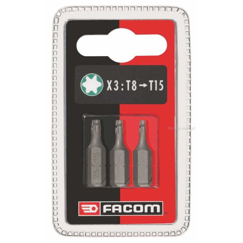 EX11.J3 - zestaw końcówek do śrub Torx, T8 - T15