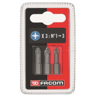 ED1.J3 - zestaw końcówek do śrub Pozidriv, PZ1 - PZ3