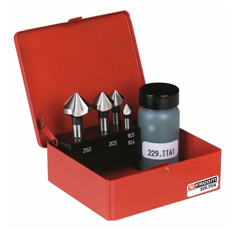 229.TTJ4 - zestaw 4 frezów do pogłębiania 90°