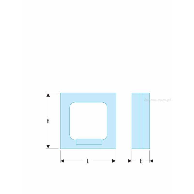 3071.200 - Poziomica z ramą 200x200 mm 3071.200 - Poziomica z ramą 200x200 mm