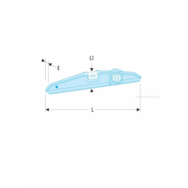 307BM.25 - MAGNETIC TRAPEZ LEVEL 25 CM 307BM.25 - MAGNETIC TRAPEZ LEVEL 25 CM