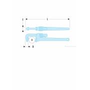 133A.14 - klucz do rur ze stopu lekkiego, 60 mm 133A.14 - klucz do rur ze stopu lekkiego, 60 mm