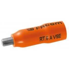 RT.AVSE - VSE series 1000 Volt insulated 6-point 1/4" bit sockets, 4 - 6 mm