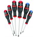 Sets of PROTWIST® screwdrivers with sand-blasted tip