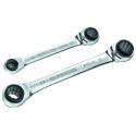 64C - metric multi - opening straight ratchet ring wrenches, 4 - 19 mm