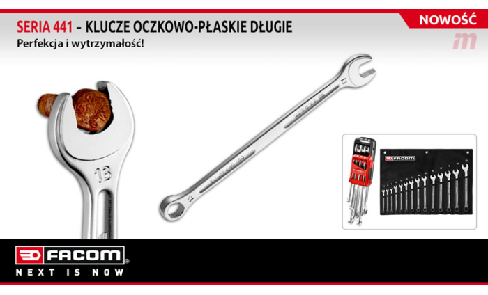 New 441 series: FACOM long OGV® GRIP combination wrenches