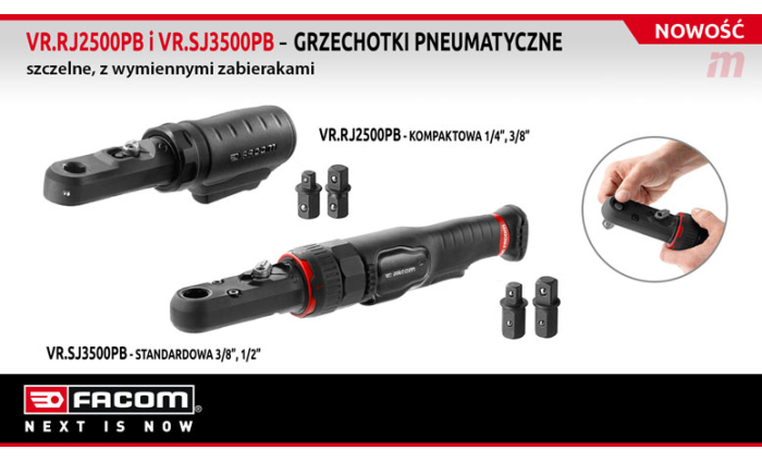 NEW: Air ratchets with removable square drive